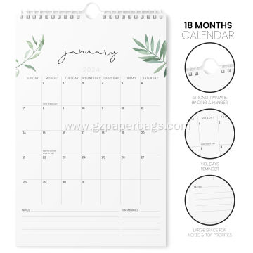 Customized Easy Planning 12-Month Vertical Wall Calendar Printing